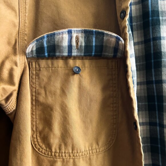 VINTAGE L.L. BEAN Canvas Chore Work Jacket/Shacket Field Overshirt 100% Cotton - Picture 5 of 9